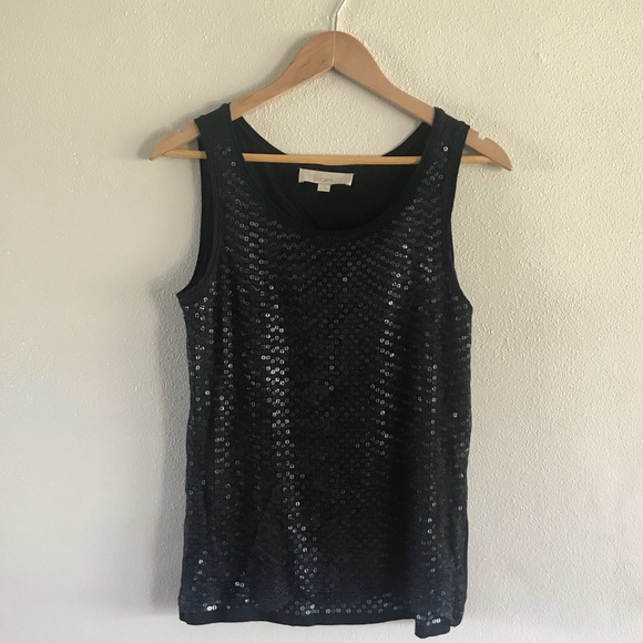 LOFT Tops - LOFT Sequins & Lace‎ Top